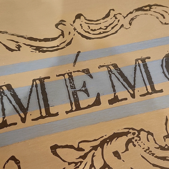 Vintage French-Themed Wooden Breakfast Tray - Picture 3 of 7